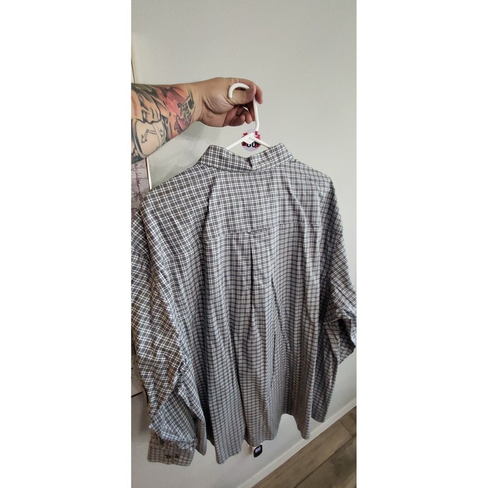 Cabelas Long Sleeve Flannel Dress Shirt Mens 3XLT Mint Condition #80